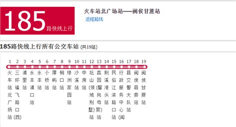 福州公交185路快线 - 快懂百科