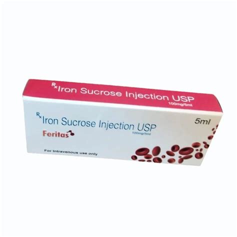 Iron Sucrose Injection Usp - 5ml Feritas Iron Sucrose Injection USP ...
