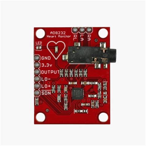 AD8232 ECG Heart Rate Monitor Sensor Module with ECG Cables ...