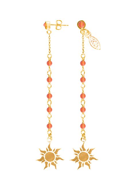 Time to time earrings (carnelian. lapis, malachite, pink quartz, pyrit ...