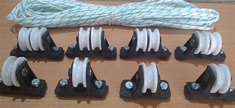 DRYSAFE PVC Single and Double Pulley with 35 Meter Rope for Cloth ...