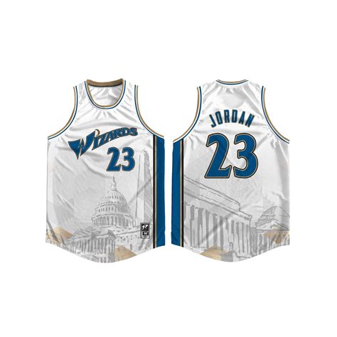 Powerplay Lifestyle - Wizards Michael Jordan Full Sublimation Jersey ...