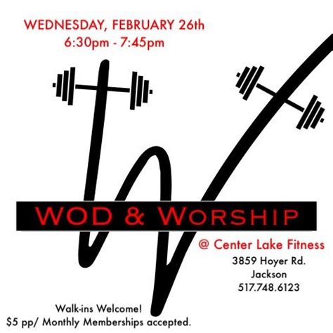WOD & Worship - Faith & Fitness workout! , 3859 Hoyer Rd, Jackson, MI ...