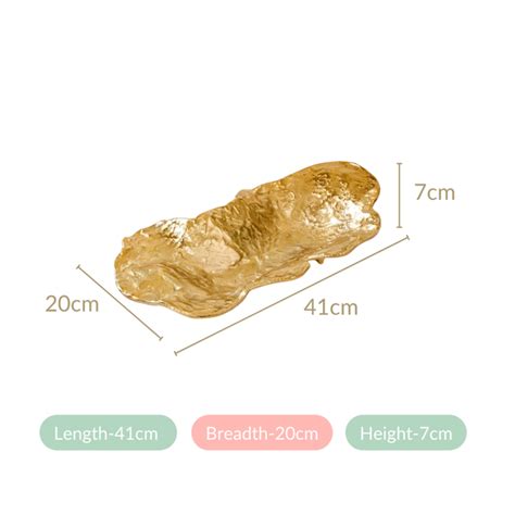 Opulent Abstract Decorative Tray Gold Online - Premium Decorative Tray ...