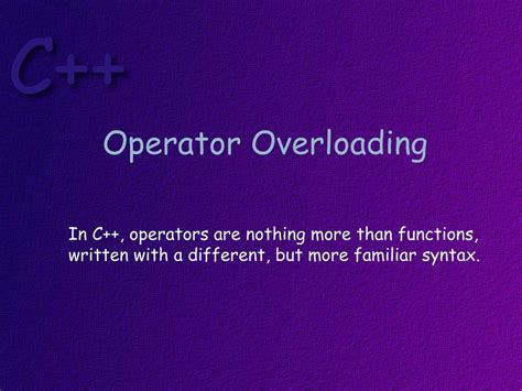 Image result for Operator Overloading in Visual Presentation