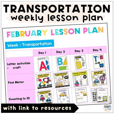 Transportation Lesson Plan 的图像结果
