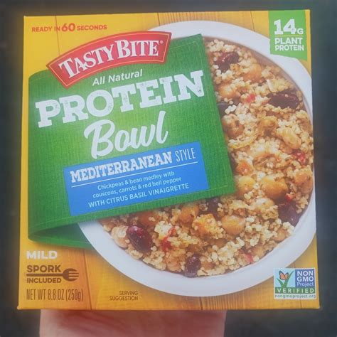 Mediterranean Style Protein Bowl from Tasty Bite - Vegan Product ...