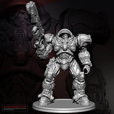 76mm StarCraft Human Soldier Unpainted Model Kits India | Ubuy