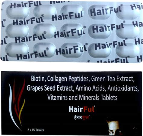 HairFul Hair Fall Tablet Healthy Hair Supplement Price in India - Buy ...
