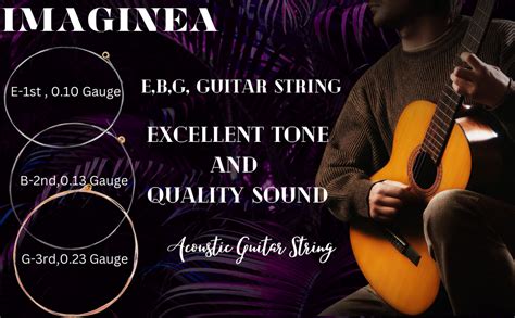 Imaginea® G-3rd Guitar String with 5 Picks Stainless Steel Guitar ...