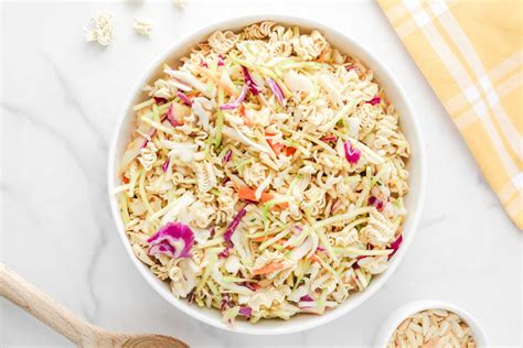 Ramen Noodle Coleslaw - Cooking With Carlee