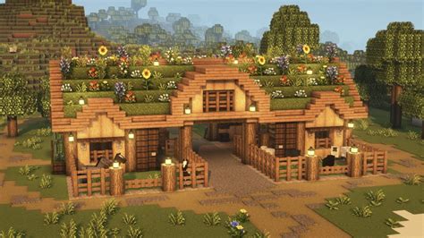Cottagecore Barn Minecraft Tutorial 的图像结果