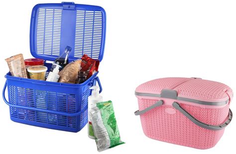 Cello Knits Style Plastic Basket (Pink) & Cello MultiMate Jumbo Plastic ...
