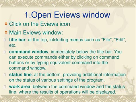 Image result for EViews Window