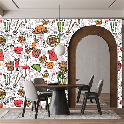 Wallpaper for Restaurant 的图像结果