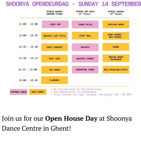 Opendeurdag bij Shoonya Dance Centre | Gratis dans proeflessen in Gent ...