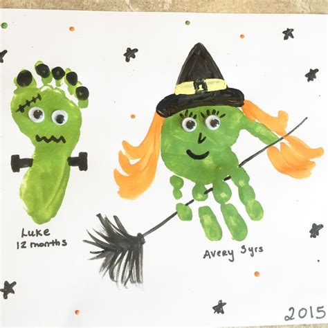 30 easy diy halloween handprint and footprint crafts – Artofit