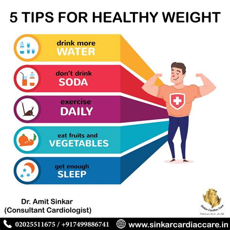 5 Tips for Healthy Weight Dr. Amit Sinkar | Sinkar Cardiac Care