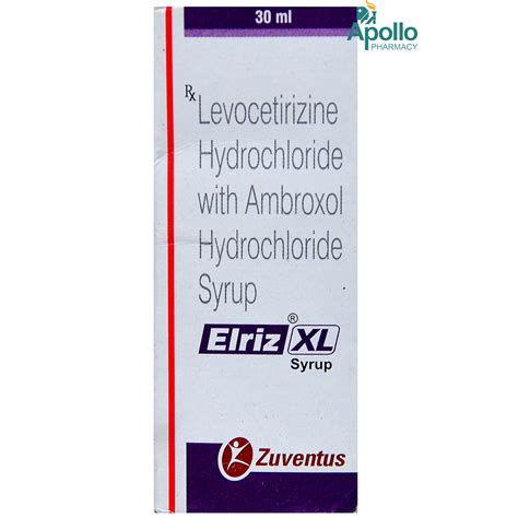 Elriz Xl Syrup 30 ml Price, Uses, Side Effects, Composition - Apollo ...