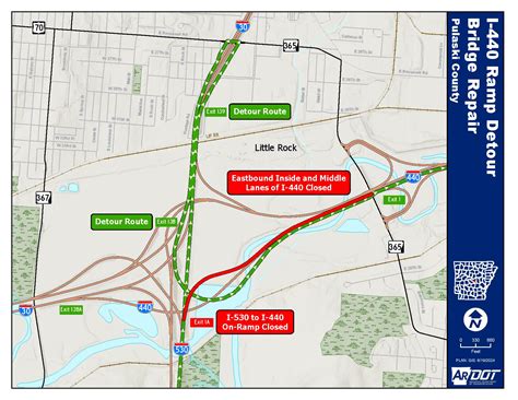 ARDOT road closures start Monday for I-440 in Little Rock, I-30 in ...