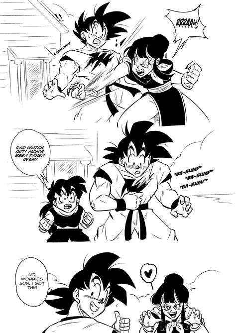 son goku, son gohan, and chi-chi (dragon ball and 1 more) drawn by ...