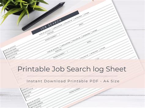 Image result for Job Search Tracking Log