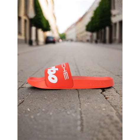 Buy Puma Unisex Pl Leadcat 2.0 In Orange Sliders Online