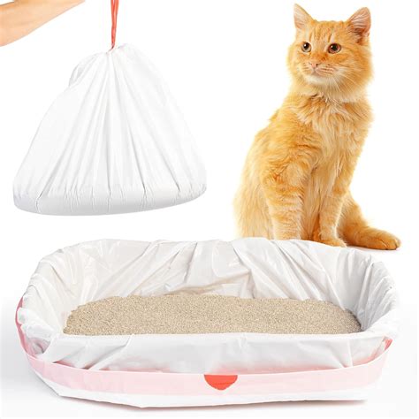 Buy Houseables Litter Box Liners, Cat Pan Bags, 30 Pack, 37”x 18 ...