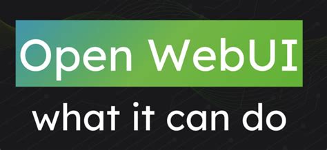 Image result for Open Webui Tutorials