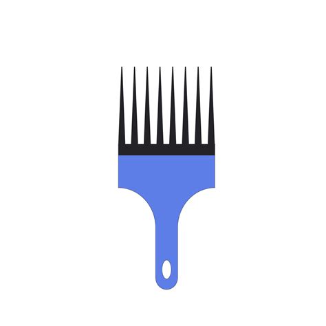 Afro pick comb. 42352660 Vector Art at Vecteezy