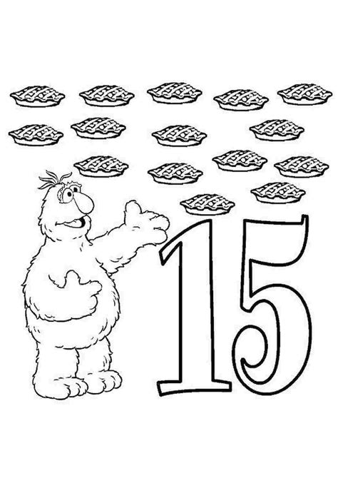 Раскраска цифры счёт. Учимся считать после 10