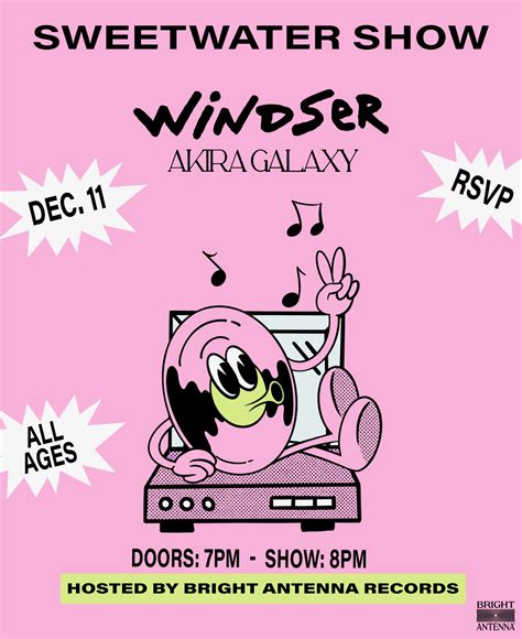 Free Tickets: "Windser with Akira Galaxy" at Sweetwater Music Hall ...