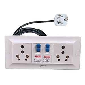 Buy Extension Board 16 amp Heavy Duty with Individual MCB Switch 2 ...
