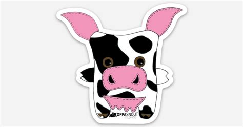 Cow by Kristen McGuigan | Die cut stickers | Sticker Mule India