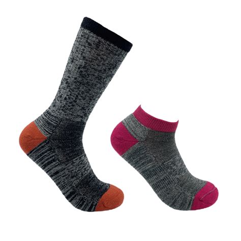 Women's Lightweight Merino Wool Socks Crew (2 Pairs) – Wildly Goods