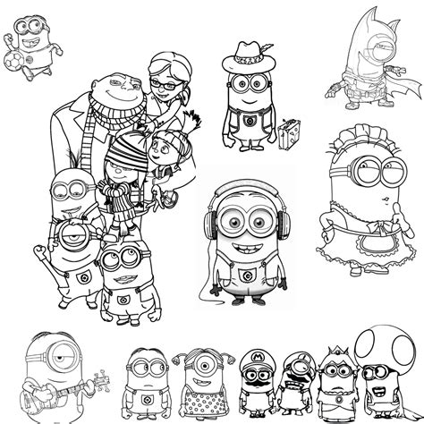 One Eyed Minion Coloring Page