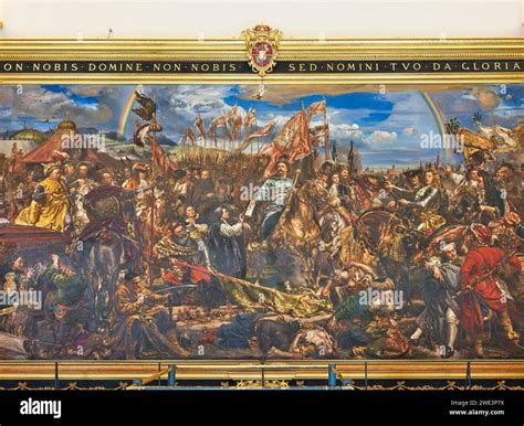 Battle of Vienna, 1683, and defeat of invading turkish army (painted by Jan Matejko); Sobieski ...