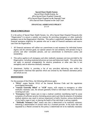 Fillable Online Sacred Heart Health System Sacred Heart Health System ...