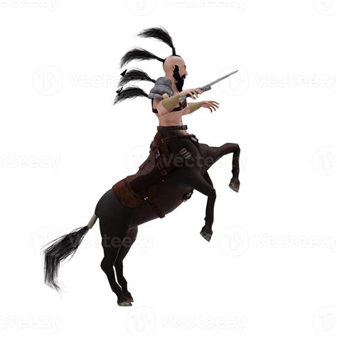 Centaur greek mythology creature half man half horse isolated model ...