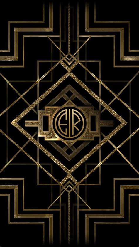 Use your initials!! Great Gatsby background customizable for iPhone ...