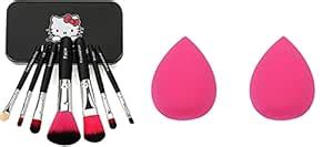 Lipcheek - Happinessinside Soft Bristles 7 Pcs Black Makeup Brushes Set ...