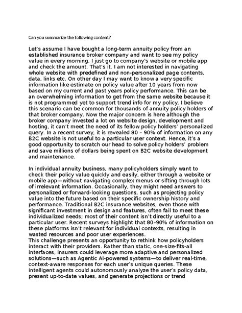 De Co Agents - Assignment on Agentic AI Solutions for Annuity Policies ...