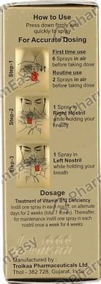 Buy Rhinocobal 0.25 MG Nasal Spray (2.3) Online at Flat 15% OFF | PharmEasy