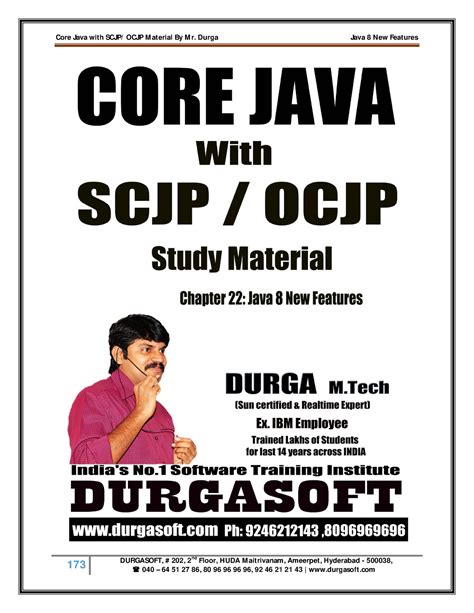 Java8Features - 173 DURGASOFT, # 202, 2 nd Floor, HUDA M aitrivanam ...