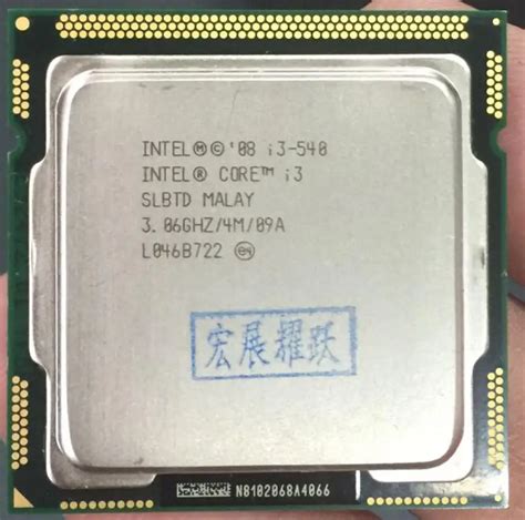 인텔 코어 i3 540 I3 540 프로세서 (4M 캐시, 3.06 GHz) CPU LGA 1156 100% 제대로 작동 ...