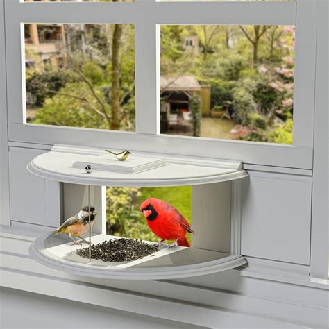 Window Sill Bird Feeders JCS Wildlife Diner 9 Window Bird Feeder