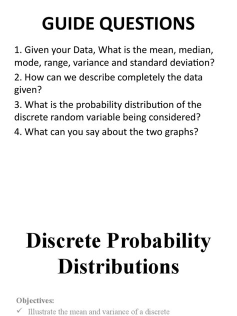 Discrete Probability Distribution 的图像结果