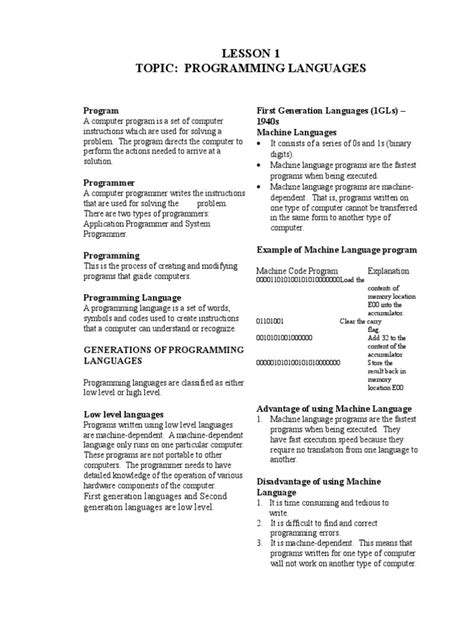 Image result for Programming Computer Science Lesson Notes