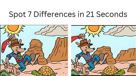 Spot The Difference: Can you spot 7 differences in 21 seconds?