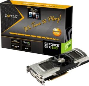ZOTAC GeForce GTX 690 (ZT-60701-10P) DDR5 4 GB NVIDIA Chipset 512 bit ...